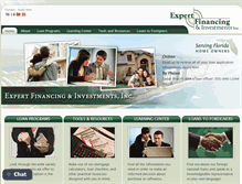 Tablet Screenshot of expertfinancing.net